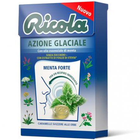 Ricola Azione Glaciale Menta Forte Astuccio