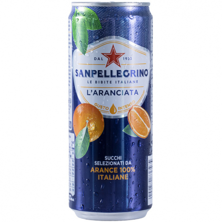 Sanpellegrino Aranciata Bio 0,33 Lattina Sleek