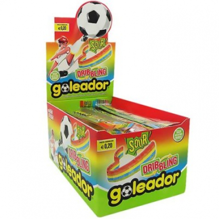 Goleador Dribbling Sour Rainbow gusto Frutta Assortita