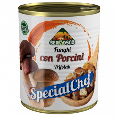 Funghi con Porcini Trifolati Serbosco Gr.800